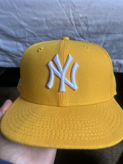Yellow Gold NY Subway Series With Blue Brim Size 71/4