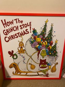 How the Grinch Stole Christmas Framed Art Print