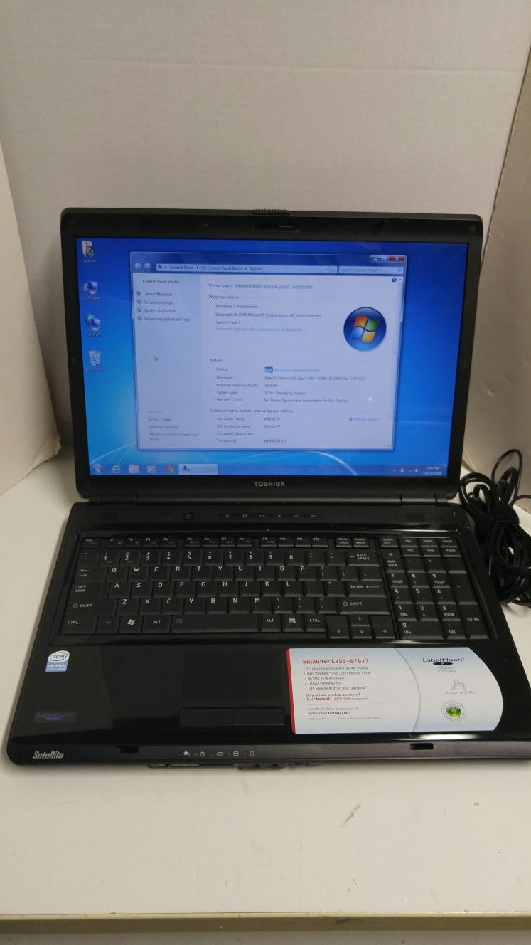 Toshiba Laptop Satellite L355-S7817