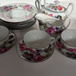 Vintage Bone China Set From Czechoslovakia