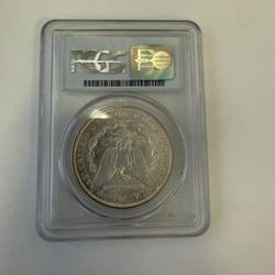 1886 Morgan PCGS MS 64 Rainbow Toned 