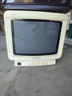 TV, Sony, Trinitron KV-8AD10, White, 9inch