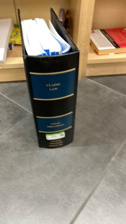 Claims Law Legal Principles Binder