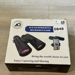 Adasion 12x42 Binoculars Black NIB