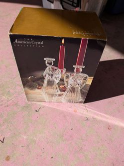 American Crystal Collection Angel Candleholders Set of 2