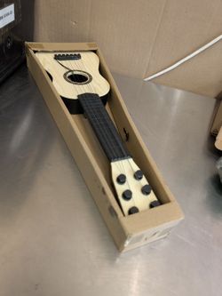 Small Acoustic Guitar Natural Wood Finish