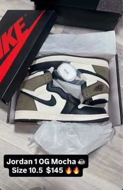 Air Jordan 1 Retro High OG Mocha Size 10.5
