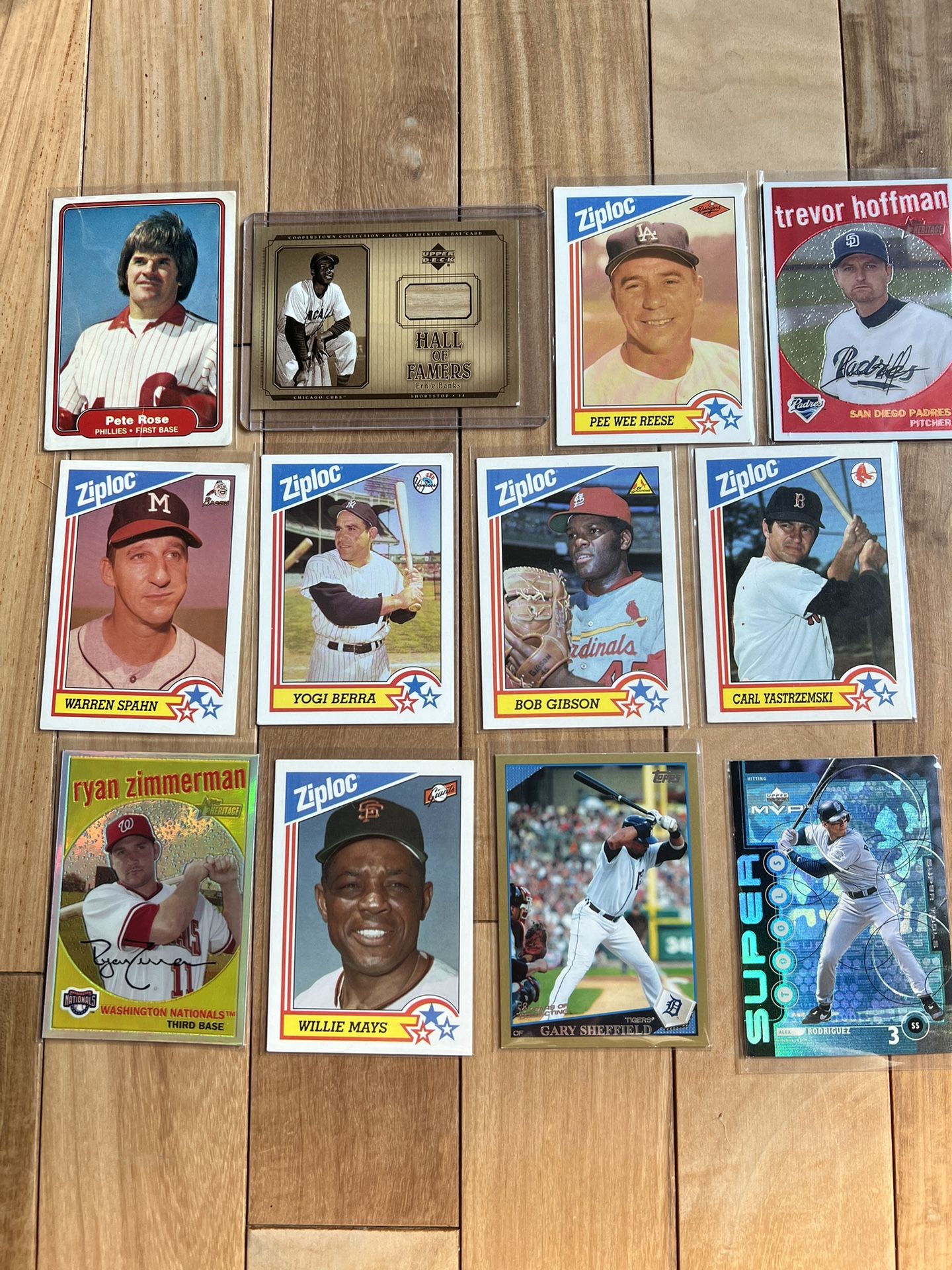 Baseball Trading Cards Bundle + Signed Yogi Berra Book