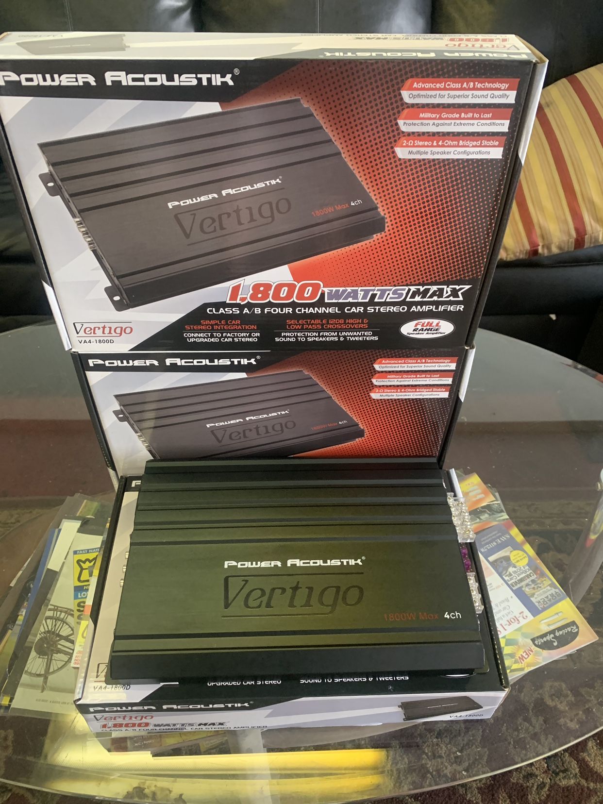 Power Acoustic Car Audio 1800 Watt Car Stereo Amplifier . 4 Channel . New Years Super Sale . $69 While They Last New