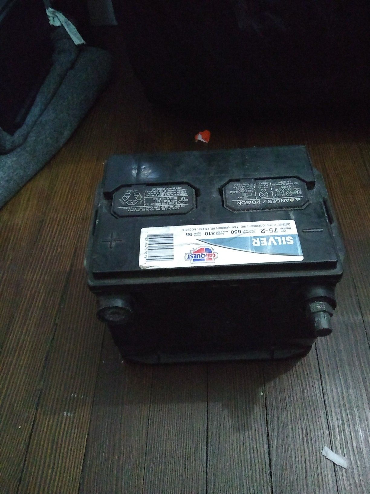 Side post used car battery with extensions can be used as top post fits any car or truck