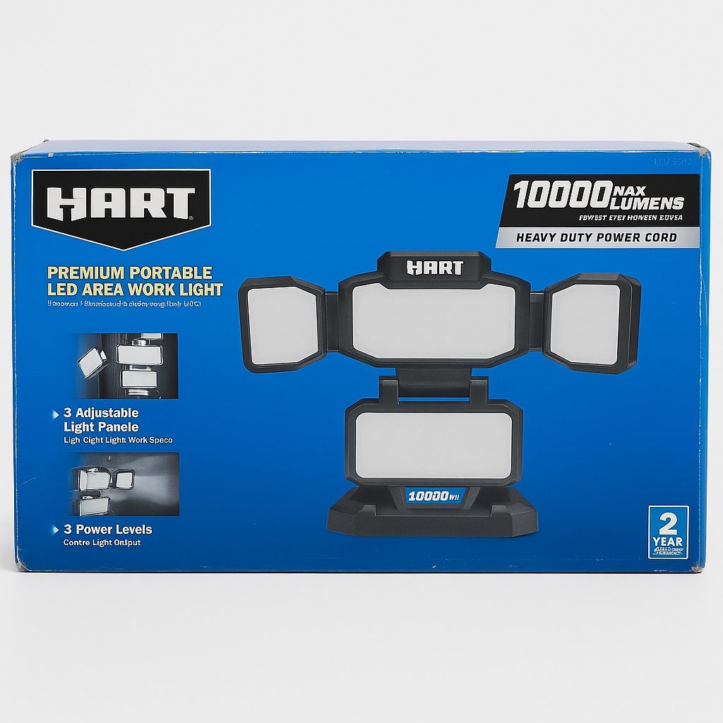 HART Portable LED Area Work Light – 10,000 Lumens
