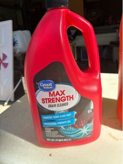 Great Value Max Strength Drain Cleaner