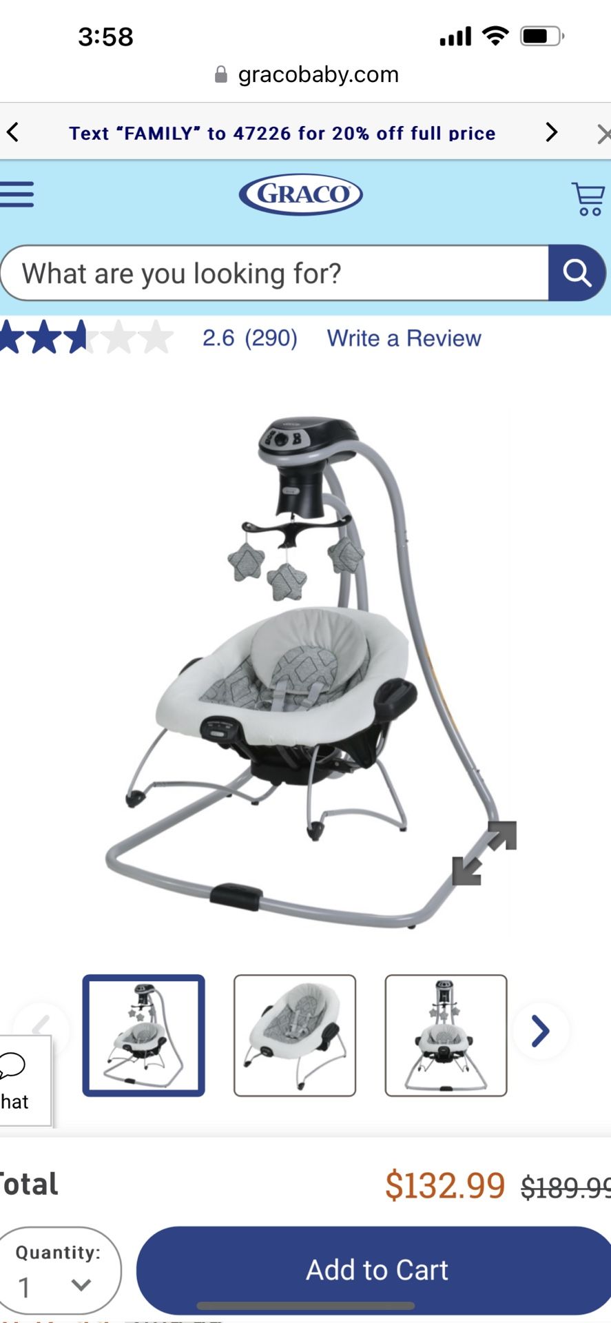 Used Graco Swing