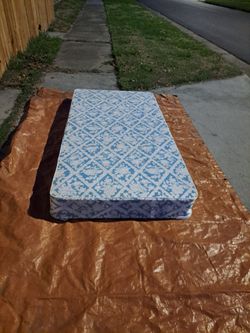 LT BLUE TWIN BOX SPRING