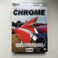 Classic Chrome Five Decades Of American Hot Rods & Muscle Cars 4-DVD Set Sealed