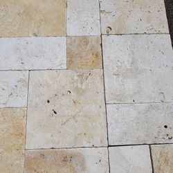SEABED TRAVERTINE 3 PIECE PATTERN PAVERS BLOWOUT SALE.