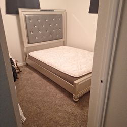 Queen Bed Frame With mattress