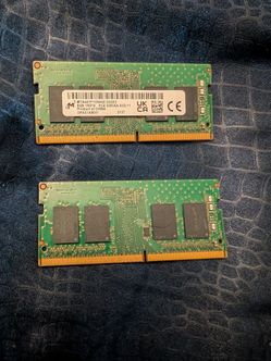 DDR4 laptop ram 8gb total of 16gb 3200mhz