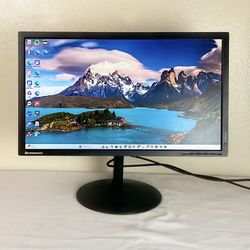 Lenovo 24” LED Swivel Monitor 1920x1080p, Adjustable Height – HDMI Input