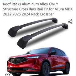 Roof Racks Aluminum Alloy Structure Cross Bars Rail Fit for Acura MDX 2022 2023 2024 Rack Crossbar