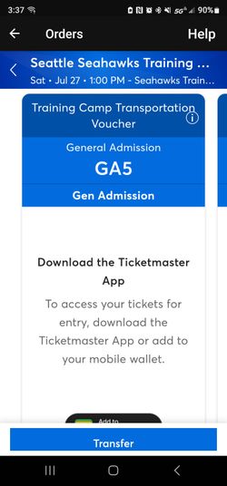 Seahawks Taining Tickets 7.27.2024