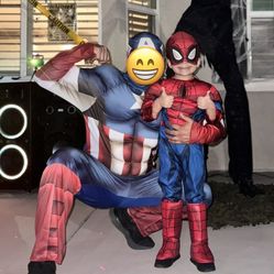 Costume Captain America And Spiderman 