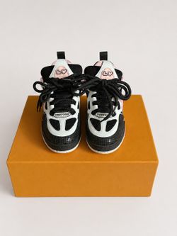 Pink and Black Louis Vittuon Sneakers