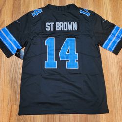 NFL Detroit Lions football uniform No.14 Amon-Ra St. Brown jersey