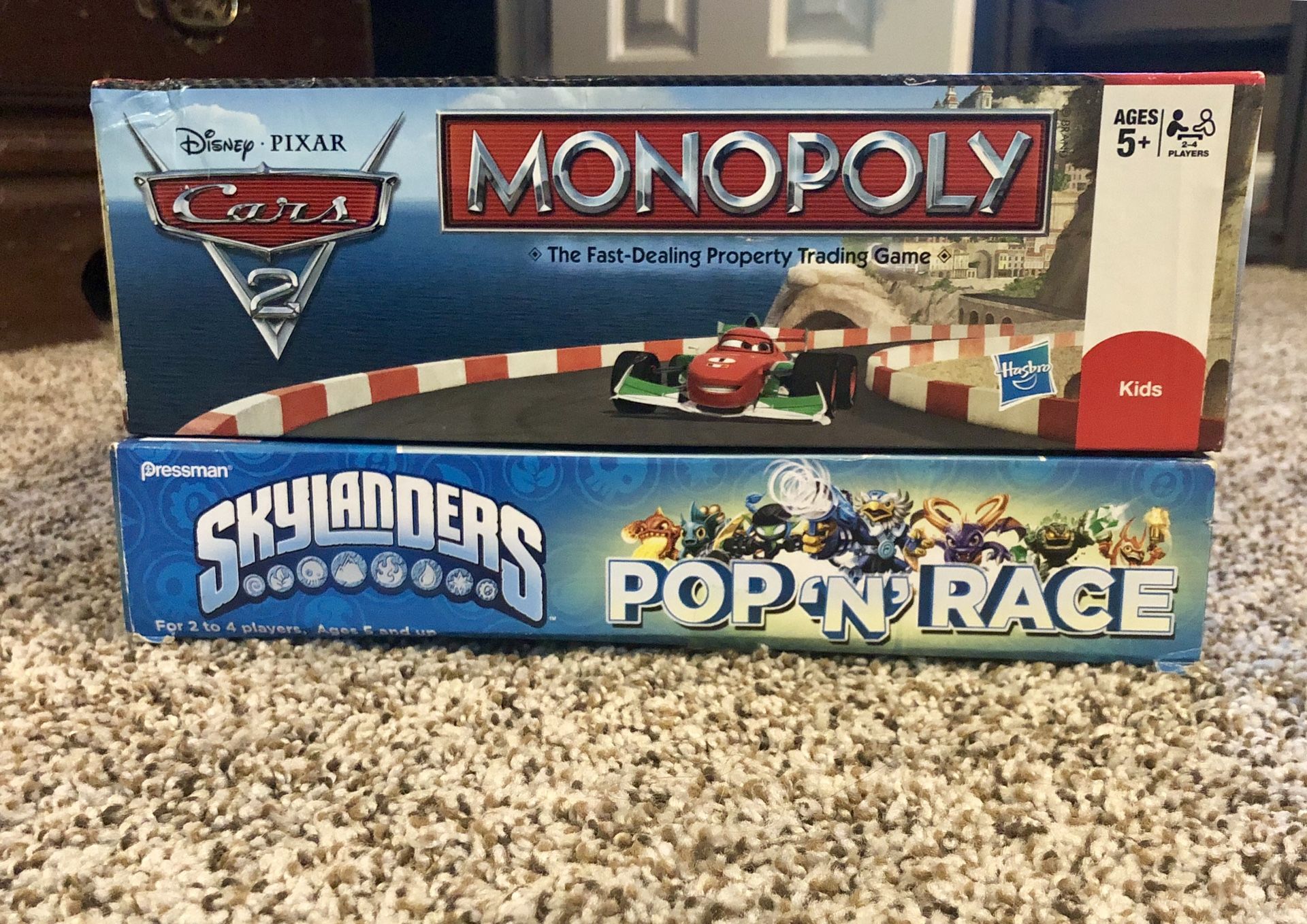 Monopoly Cars & Pop ‘N’ Race Skylanders