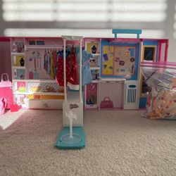 Barbie Closet with Clothes, Shoes And Accessories 