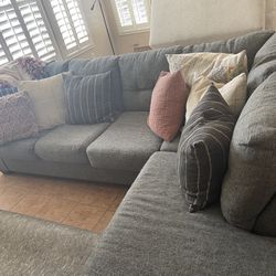 Charcoal gray Sectional