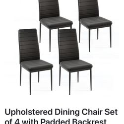 Upholstered Dining Chair Set Of 4 