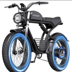 Electric Bike for Adults, 1500W/3000W 30-35MPH,48V 20/23AH, Max 75Miles Electric Motorcycle 20" Fat Tire Dirt Bike, Shamano 7-Speed E-Bike Dual Shock 