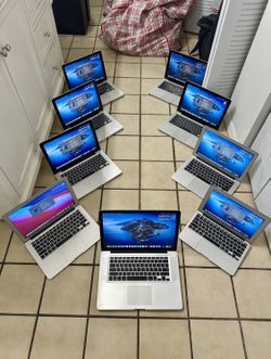 FIRM PRICE - 9 MacBooks (6 MacBook Pros, 3 MacBook Airs) with Chargers