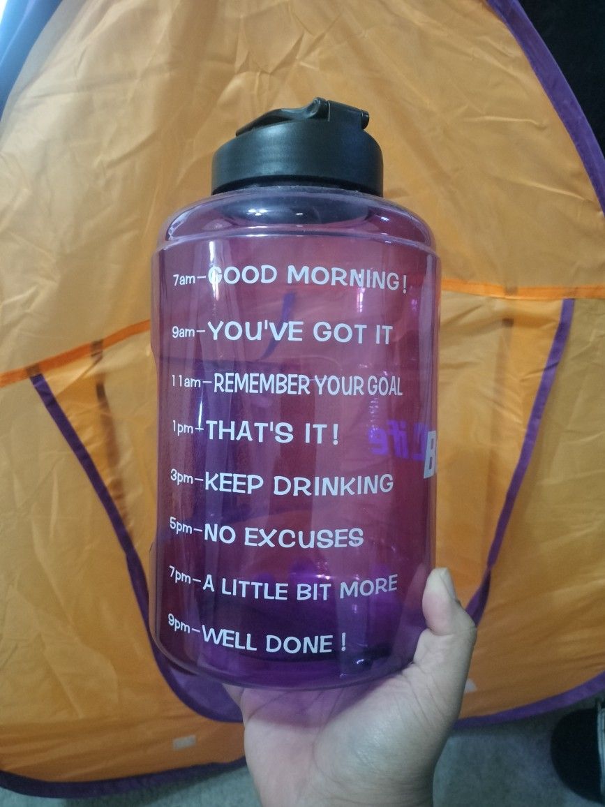 Alarm 64 Oz Women's Water Container Motivation