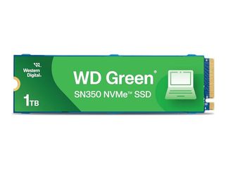 Western Digital 1TB SSD [NEW] WD Green SN350 NVMe Internal SSD Solid State Drive - Gen3 PCIe, QLC, M.2 2280, Up to 3,200 MB/s - WDS100T3G0C