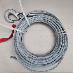 3/8 Wire Rope with Clamp Stainless Steel 25ft