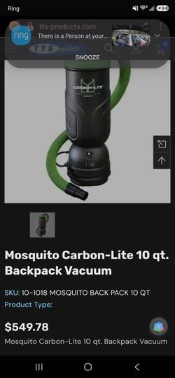 Mosquito Carbon lite backpack vacuum