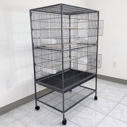 $100 (New in Box) Large 52” bird cage for parakeet parrot cockatiel canary finch lovebird, size 31x19x52” 