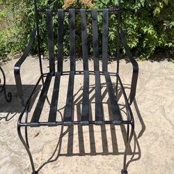 Black and Gold Outdoor Chair SOLD, Pending Pick Up