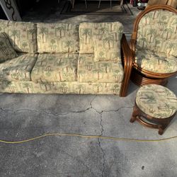 🛋 Couch, Chair & Ottoman Set 