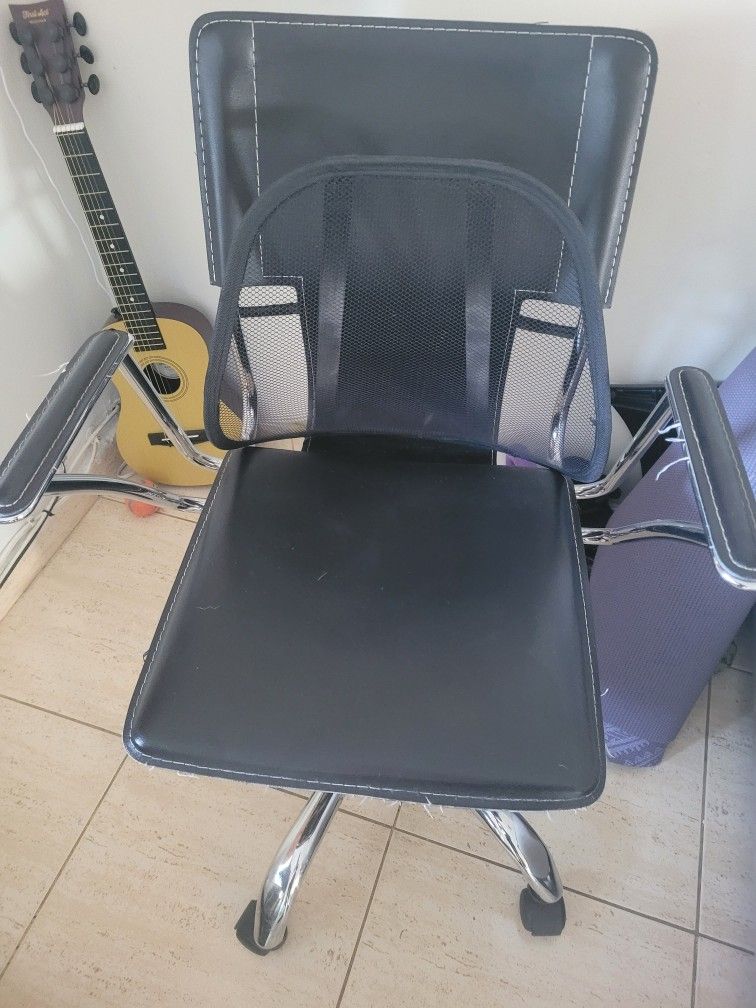 Leather Office Chair With Metal 