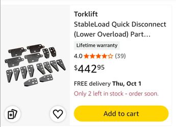 Torklift StableLoad Quick Disconnect A7311 Universal