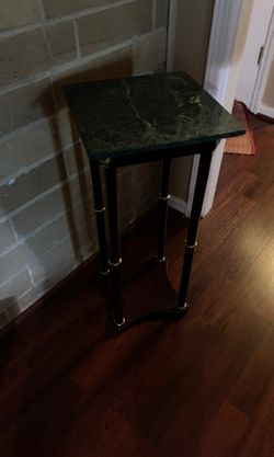 Small table with green top