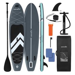 Ultra-Light Inflatable Stand Up Paddle Board with Premium SUP Accessories-10'6''