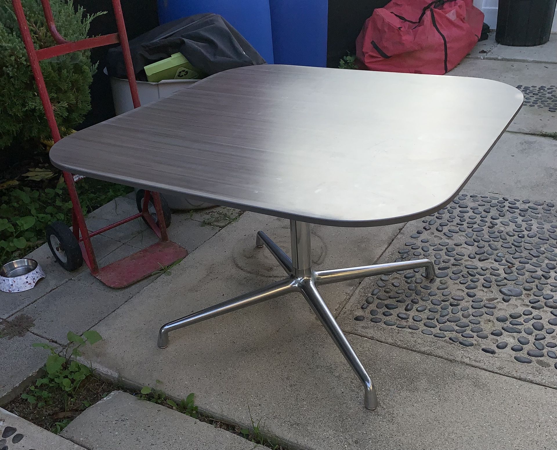 Coalesse 42” Mid-Century Modern Round/Square Table – 26” Height (Made in USA)