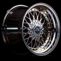 JNC004 Platinum Gold Rivets Wheels - 15"-18"