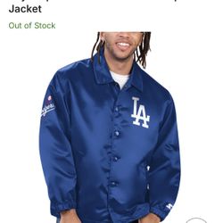 Dodger Starter Satin Jacket Medium 