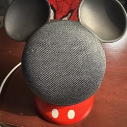 Google Nest Mini With Mickey Mouse Otterbox Stand