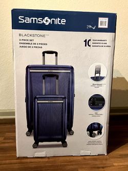Blue Hard-case Samsonite Blackstone 2 pieces Luggage